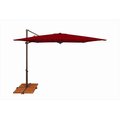 Simplyshade SimplyShade 8.6 ft. Skye Square Rotating Cantilever Umbrella With Cross Base  Really Red SSAG5A-86SQ00-D2412